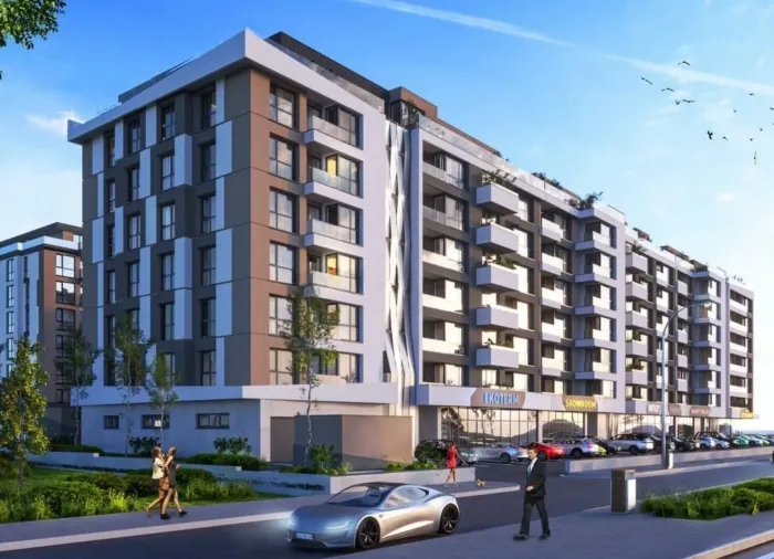 Dreizimmerwohnung 95 m² mit Südwestlage im Azimuth Ring, Burgas