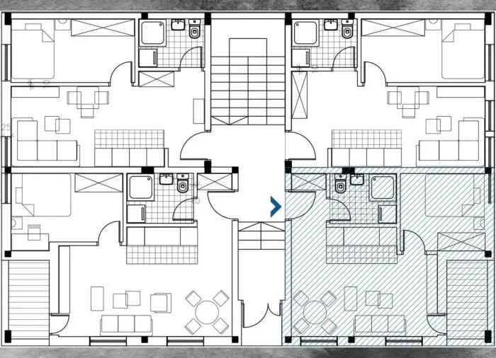 2-Zimmer-Apartment 32 m2 in BM Residence | Bečmen, Belgrad