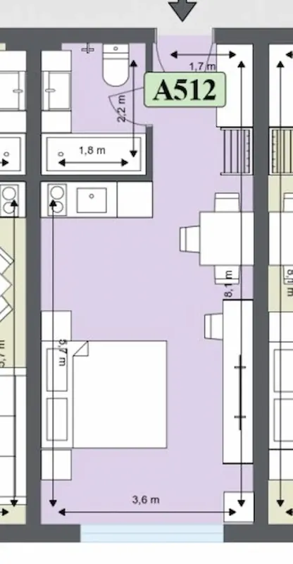 Студія Aspen Valley A512 40.57 m² | 5 поверх | Разлог | Болгарія